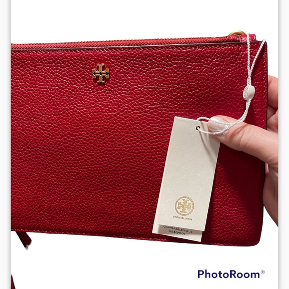 Tory Burch Bags Tory Burch Blake Double Zip Slim Crossbody Tory Red